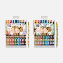 모나미 모니주 샤프식 색연필 24색 미술준비물 컬러펜, 핑크