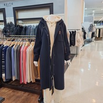 기비/키이스 프린트스트링 후드 헨메 코트 N1AH5A3