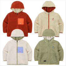 [캉골키즈]AODCJP00080 리버서블 파타 플리스 후드 점퍼 OD 0008