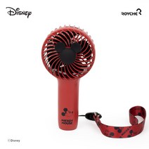 로이체 디즈니 휴대용 미니 핸디 선풍기 미키, 레드, DSNY-RHF-A-MK