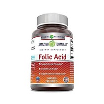 Amazing Formula 포뮬러s 엽산 - s Immune System Production* Cell * (5000mcg120 Count), 1000mcg, 240 카운트