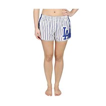 로스앤젤레스 다저스 여성 핀스트라이프 폴리에스테르 쇼트 스몰