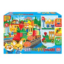 뽀로로 기차블럭 놀이세트 레고호환 영유아 블럭, 뽀로로기차블럭놀이세트