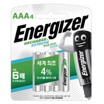 에너자이저 AAA NiMH 충전지 800mAh 4개입