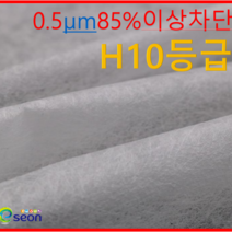 이선 국내산 85% 헤파 원단 H10등급 마스크 필터 55-150CM, 1개