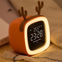 베터이앤아이 / 베터라인 공식 귀여운 머리띠 TV LED 조명시계, 분홍토끼