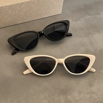 캣아이 화이트 뿔테 빈티지 선글라스 렐라