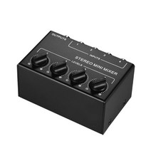 DAC cx400 미니 패시브 스테레오 믹서 rca 라이브 스튜디오용 4채널 패시브 믹서 소형 믹서 믹서 스테레오 디스펜서, 한개옵션0