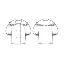 [아이옷만들기] [아동 패턴] 583 블랑 카라 블라우스, 기본