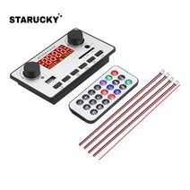 GPS재방사 8V-23V 전력 증폭기 80W + 2*40W 알람 시계 시간 디스플레이 자동차 MP3 디코딩 보드 TF/USB/FM, 06 S remote control 3