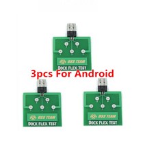 아이폰 호환 안드로이드 타입-C 스마트폰 수리용 마이크로 USB PCB 보드 충전 도크 플렉스 테스터 3 개입, [04] 3pcs for android