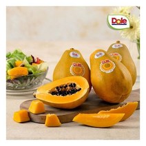 돌 Dole 본사직영 파파야 5과 2.5kg (개당 500g 내외), 2.5kg(5과), 1개