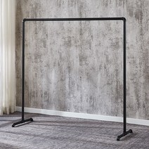 매장용 철제 옷가게 옷걸이 튼튼한 파이프 배관 행거 이동형 의류매장 틈새수납HS4, 15) 검정 1.2m x 1.35m 바퀴o