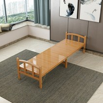 대나무 평상 접이식 야외 베란다 옥상 대청마루 대나무침대 테이블 이동식, 60X197cm