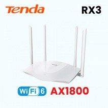 무선 라우터 공유기 Tenda-와이파이 6 라우터 AX3000 AX1500 2.4 & 5GHz 와이파이 WIFI6 Tenda 기가비트 리, CHINA_EU Plug | AX1800 WIFI 6