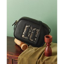 닥스 DD 매쉬 로고 포인트 크로스백
