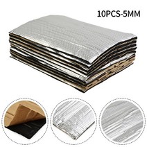 자동차열선시트 250mm X 180mm 10 시트 방음 매트 자동차 침묵 소형 밴 교정 사운드 바닥 액세서리, 한개옵션0