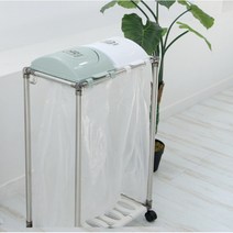 [아도라하우스] 원터치 재활용 분리수거함 스윙 리사이클 빈 2P, 상세 설명 참조