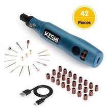 KeShi 전동 핀바이스 USB 충전식 드라이버 키트 42개 포함