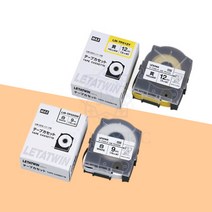 반도 MAX 튜브넘버링기 라벨테이프 기타소모품 전시리즈 전규격 전색상, LM-TP512(흰색16m), 5시리즈_12mm, 1개