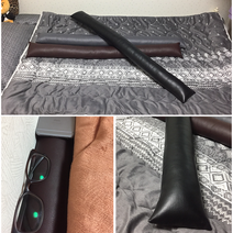 침실틈새쿠션 침대 옆 사이드 틈새막이 틈 쿠션 방석, 브라운