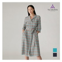 올리비아로렌 풀오픈 체크 원피스__VVCOAXM3351