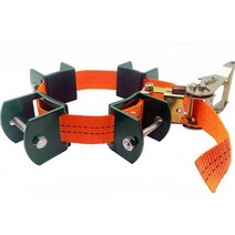 나무지지대 후프 끈 지주대 과수 주황색 조경 묘목, 삼각대 강화 버전