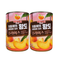 신세계푸드 비너스 황도 슬라이스 복숭아캔 통조림 410g X 24캔 그리스 지중해 11203610