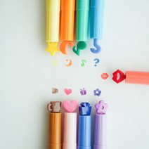 다이어리꾸미기 스템프 다꾸 커피 하트 선물 별 꽃 스템프, 물음표