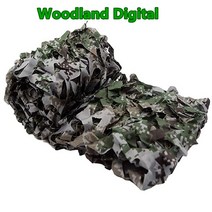 야외 블랙 블루 그린 사막 베이지 육군 위장 자동차 텐트 그물 캠핑 하이킹 사냥 천막, Woodland Digital+3mx6m