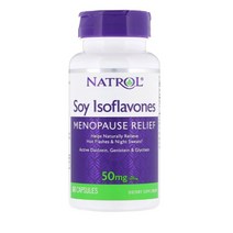 Natrol Isoflavones 나트롤 대두이소플라본 메노포즈 릴리프 50mg 60캡슐 X2팩, 1팩, 60정