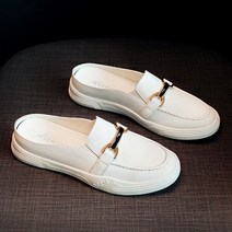 슬리퍼 여성 신발 여름 착용 2021 새로운 여름 샌들 견인 그물 레드 패션 게으른 가죽 Baotou 하프 드래그 신발