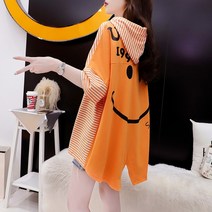 Ssysomey 순면 프린트 루즈핏 티셔츠