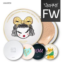 [라라베시 공식] 악마쿠션 광채커버 FW타입, 본품(펄화이트), 핑크21호