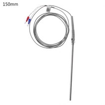K 타입 열전대 2m 케이블 M8 스레드 온도 센서 프로브 50mm/100mm/200mm, 150mm