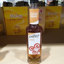DAVINCI 카라멜 바닐라시럽 750ml 홈커피 커피시럽, 카라멜시럽 750ml