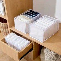 다용도 매쉬 정리함 9칸 32x25x17cm 니트 바지 옷정리트레이, 색상:화이트 9칸, 단품