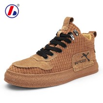 가을 겨울 코듀로이 하이탑 남성화 패션 캐주얼화 트렌드 와일드 스니커즈 사계절 남성화