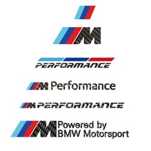 BMW M 차량용 데칼 스티커 카본 버젼, D타입, 20cm
