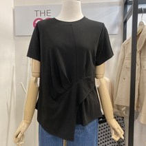 더이스트샵NC경산 사선절개티셔츠 EV5CTS811-BK