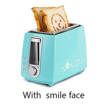 토스트기계 토스트기추천 오븐토스터기 DMWD Stainless 스틸 Electric Toaster Household Automatic Bread, 01 Blue