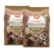 AXA 악사 골드 뮤즐리 오리지널 750g x 2 아침 메뉴