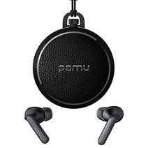 Padmate 노이즈 캔슬링 완전 무선 이어폰 PaMu Quiet [ Bluetooth 5.0 IPX4 방수 cVc8.0 마이크 부착 무선 충전 Qi 대응 aptX AAC 대응 초경량 5g ] PM20297[] 블랙 소