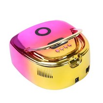 2022 새로운 충전식 네일 램프 손잡이와 무선 젤 폴란드어 건조기 기계 손톱에 대 한 자외선 무선 네일 UV LED 램프, EU, gradient gold 색상+EU, 없음