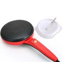 붙지 않는 전기 크레페 피자 메이커 팬케이크 기계 부엌 요리 도구 철판 베이킹 팬 220V, 02 Red_01 미국