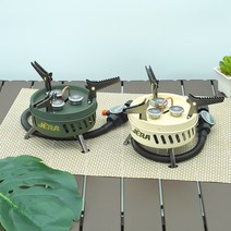 제라 3구 서브스토브 JB-103 휴대용 강염버너 캠핑버너 스토브, 크림