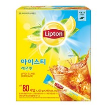 립톤 아이스티 레몬 스틱 에이드 분말, 14g, 80개