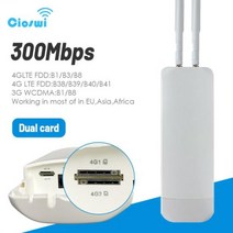 라우터 5g 포켓 와이파이 도시락 5G 모바일 usb 휴대용 차량용 lte lte라우터 Zbtlink방수 야외 4G 300Mbps CAT4 LTE 3G4G SIM 카드 외부 모뎀, 없음, Dual Card CPE