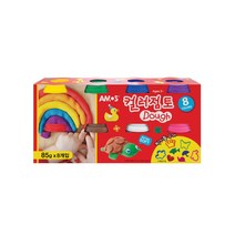 [RA㏓] 아모스 컬러점토 Dough 85gX8색 찰흙 공예용지 교구용 용지 미술용 공예용 공예지 지점토 ▷_§Ea, 벫▤선택없음, 《본상품》