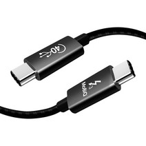 모비큐 썬더볼트 3 케이블 C타 입 100W 고속 충전 40G 데이터 전송 5K USB 4.0 지원, 0.5M